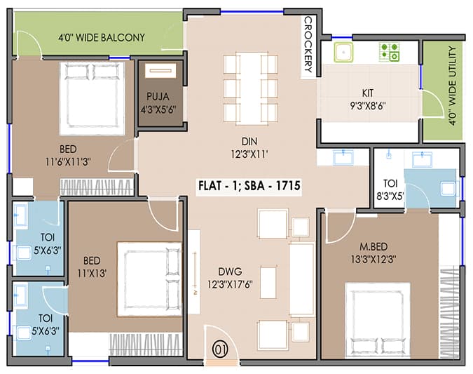 2 bedroom image